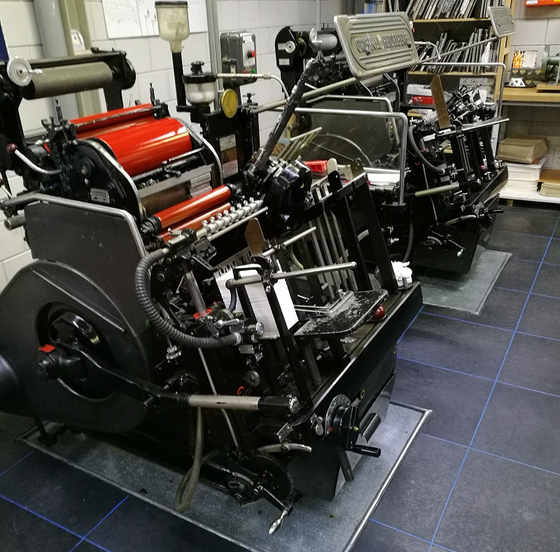 Machines voor letterpress